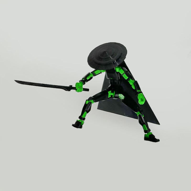 1 Sett 3D-printet Multi-leddet Bevegelig Lucky Monteringsleker 13 Actionfigur T13 Actionfigur Foreldre-Barn Spill Barnas Gaver