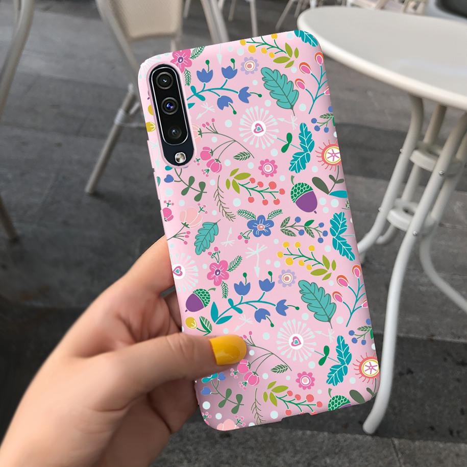 For Samsung Galaxy A70 Case Soft Rubber Tpu Phone Case Purple Lavender Cover For Samsung A70 2019 Case A 70 Back Cover A70s Case