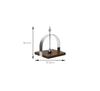 Stainless Steel Tissue Holder, Walnut Wood, Vertical Square Metal Tissue Holder, Western Restaurant Specific Napkin Holder