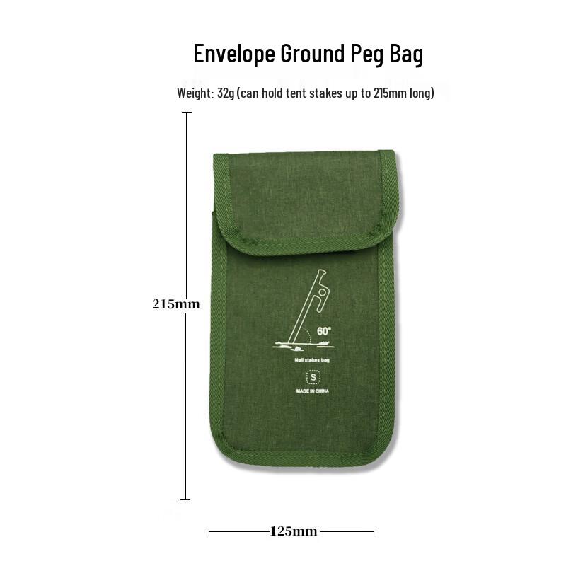 ZISIZ Camping Tent Stake Storage Bag