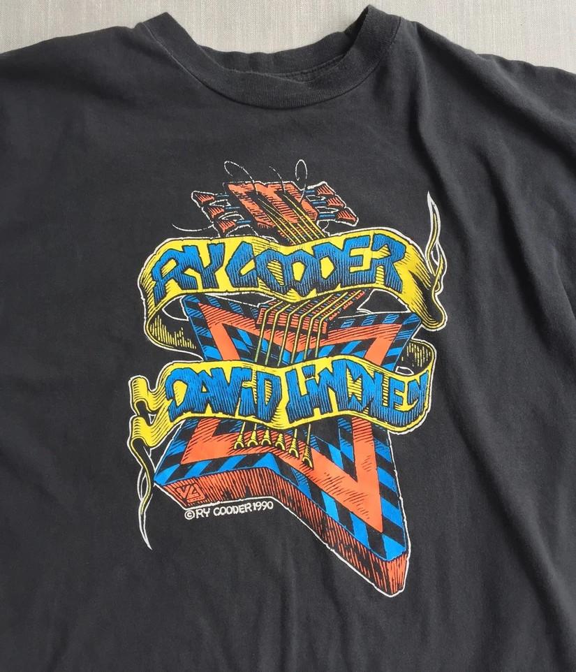 Ry Cooder 1990 Tour Style  Shirt Black Classic Unisex S-5XL LI863 Unisex T-Shirt S