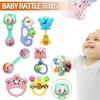 7Pcs/Set Baby Rattle Toys Set Early Development Learning Music Toys Gifts