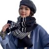 Autumn/Winter Korean Houndstooth Knit Snood: Thick Warm Versatile Scarf/Shawl