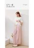 Fragrant Shadow Dopamine Printed White T-shirt for Women, 2026 Summer New Edition, Lyocell Round Neck Loose Casual Short Sleeve Top