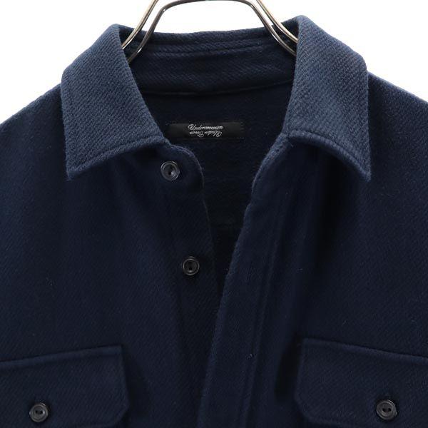 UNDERCOVER Made in Japan Cotton Long sleeve shirt 2 Navy blue Men's Used