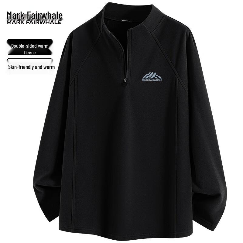 Mark Fairwhale Men's Winter Half-Zip Fleece T-Shirt