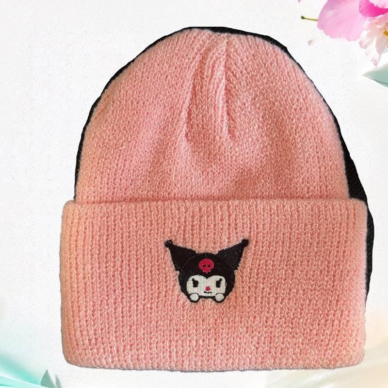 Niedliche und kuschelige gestrickte Katzenohren-Beanie mit Wärme und modischem Stil für den Winter