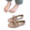 Schafslederversion~ runder Kopf französischer Feenstil Schleife flacher Ausschnitt Mary Jane Damenschuhe Abend flache Ballerinas