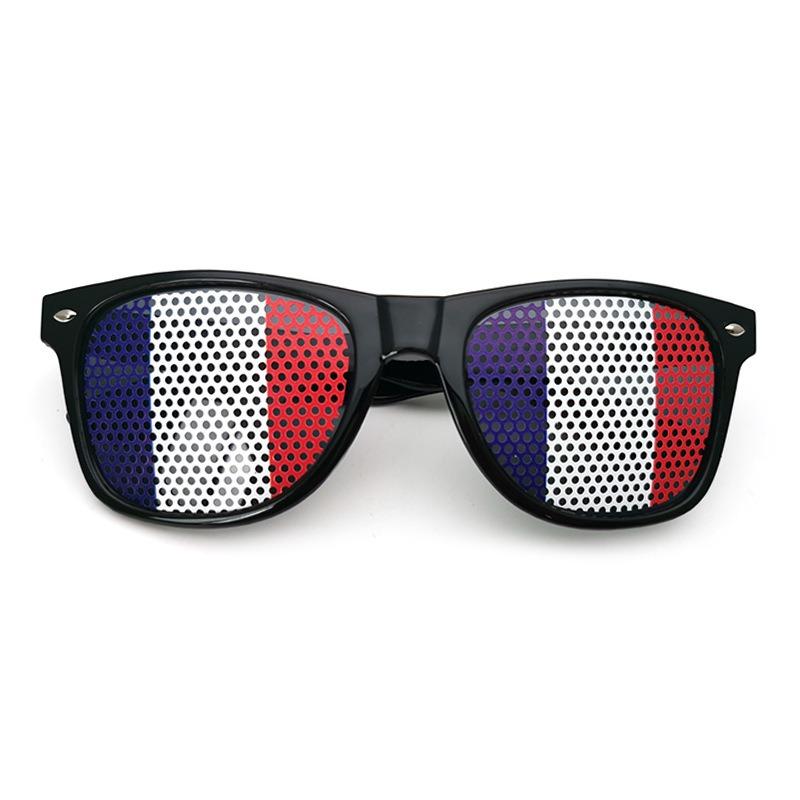 2025 New Fashion Sunglasses National Flag Pinhole Personalized Fashion Rice Nail Sunglasses