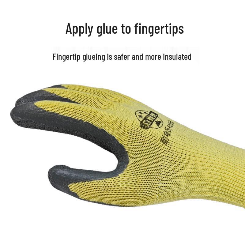 Zhongxintai 400V Isolierende rutschfeste Gummihandschuhe für Elektriker Atmungsaktiv, Verschleißfest, Niederspannungsschutz
