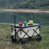 ZISIZ Foldable Camping Wagon with Tabletop