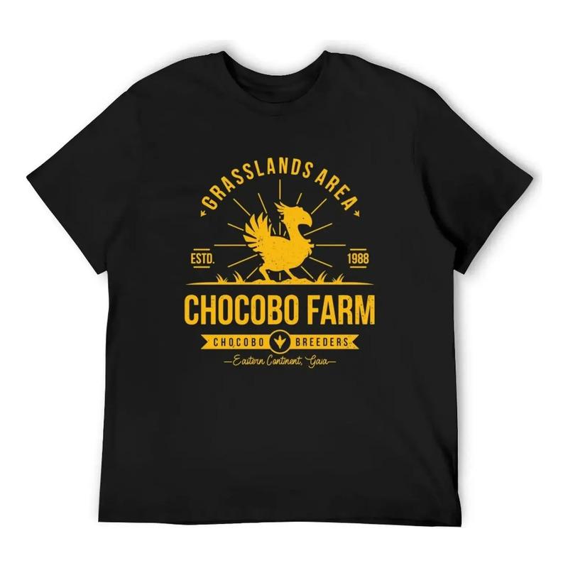 Camisetas Chocobo Farm, Camisetas De Anime Para Hombre, Cami S разноцветный