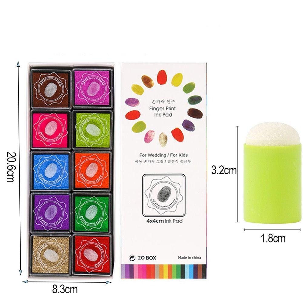 DIY Craft Drawing Tools DIY Sponge Finger Painting Kit Painting Sponge Finger Drawing Inkpad  Kids