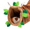 Hamac pentru hamster, spațiu mare, pat agățat, tunel cald pentru dormit pentru hamsteri, porci de Guineea
