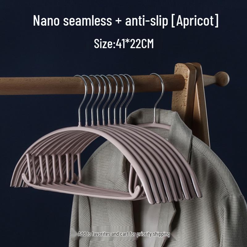 Traceless Plastic-Dipped Metal Clothes Hanger: Non-Slip, Anti-Bump, Non-Deforming Design for Home Use
