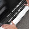Car Door Sill Scuff Plate Decor Carbon Fiber Stickers Accessories For Mercedes Benz AMG X253 X247 W205 W206 W212 W213 W177 W167 KE1
