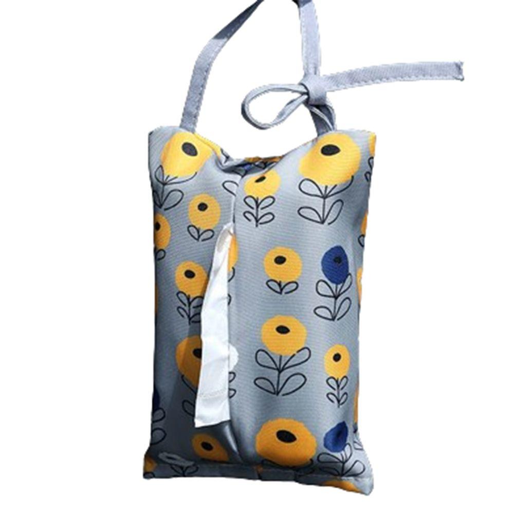 Portable Car Tissue Case Pastoral Style Car Napkin Holder Fashion Napkin Paper Bag  Seat Back