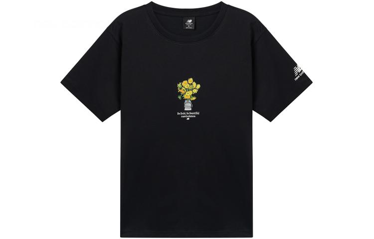 New Balance T Shirt Unisex Black AMT12344-BK XXL