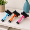 Self-cleaning Dog Grooming Brush, Pet Detangling Brush with Anti-Slip Handle, Pet Shedding Comb for Long Short Haired Cats Dogs Loose Fur Removal