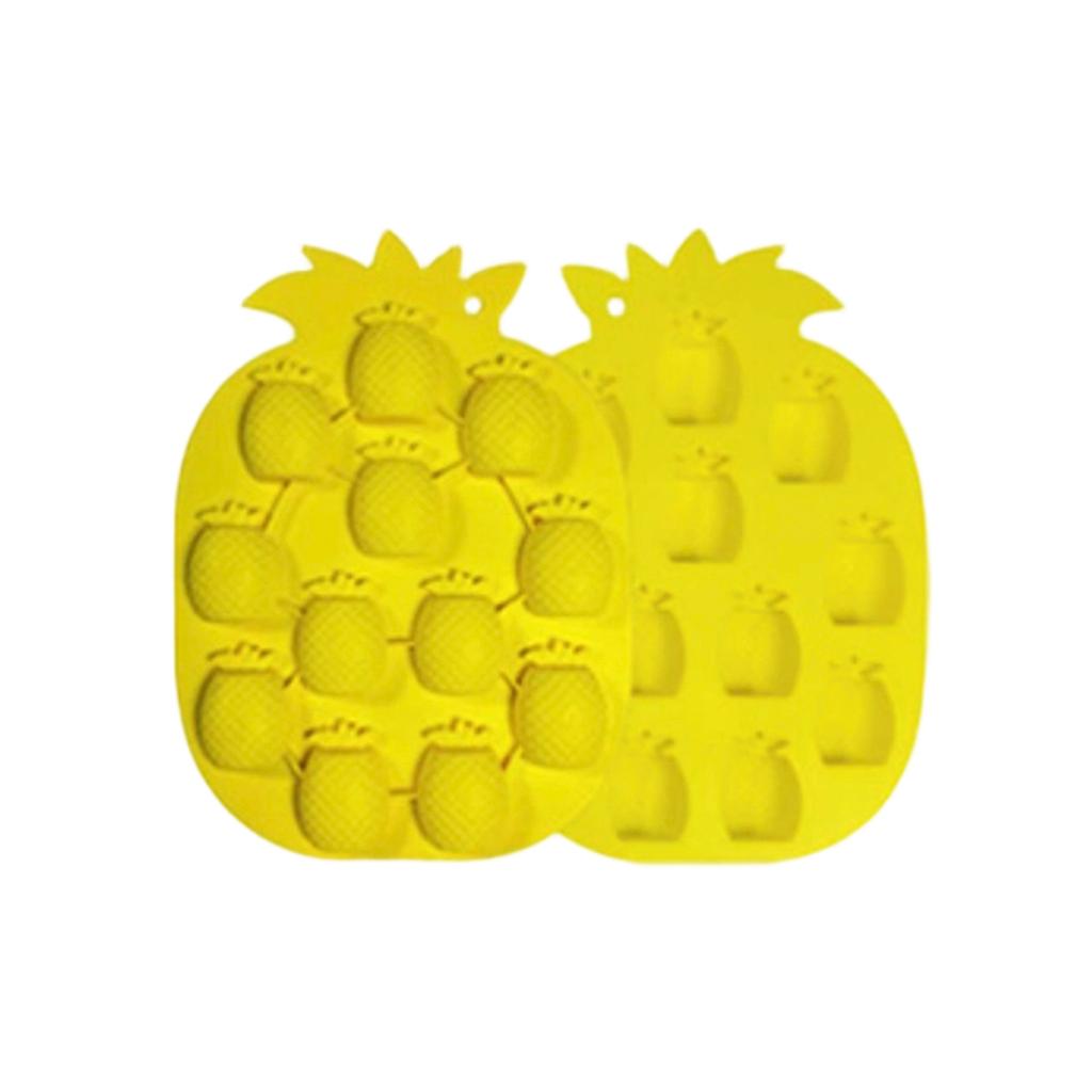 Molde de Silicona para Cubitos de Hielo con Forma de Piña para Chocolate, Dulces y Horneado DIY, Molde de Hielo Flexible Antiadherente con Forma de Piña para Uso en la Cocina