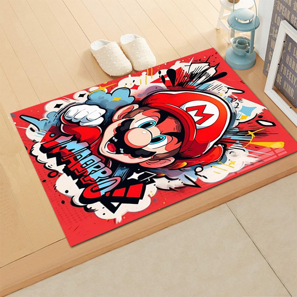 Super Mario Adventure for Living Room rug, Bedroom, Study Room, Hallway Decoration, Perfect for Home Decoration or Holiday Gifts