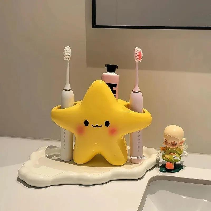 1-20PCSStar Shape Plastic ElectricToothbrush HolderOrganizer for Toothbrush ToothpasteCute Home Decor Storage Ideal Holiday Gift
