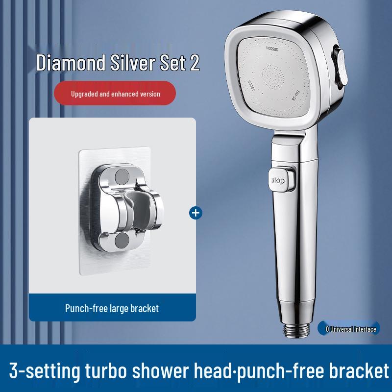 Powerful Boost Rain Shower Head Set for Bathroom & Home