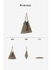 Retro Frosted Cowhide Tote - Large Capacity, Casual Single Shoulder Bucket Bag