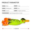 10 Color Floating Duck 9cm Rotating Webbed Road Sub Bait 11g Rotating Tractor Fish Bait Torpedo Frog Biomimetic Bait Lure