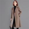 Women's 100% Wool Double-faced Mid-Length Coat