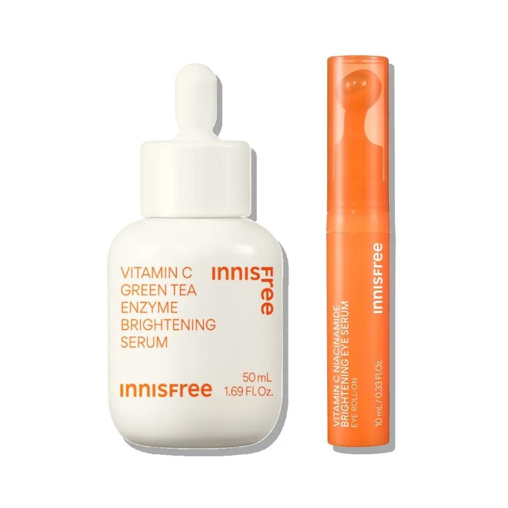 Vita C Green Tea Enzyme Toning Serum 50mL + Vita C Eye Serum 10mL