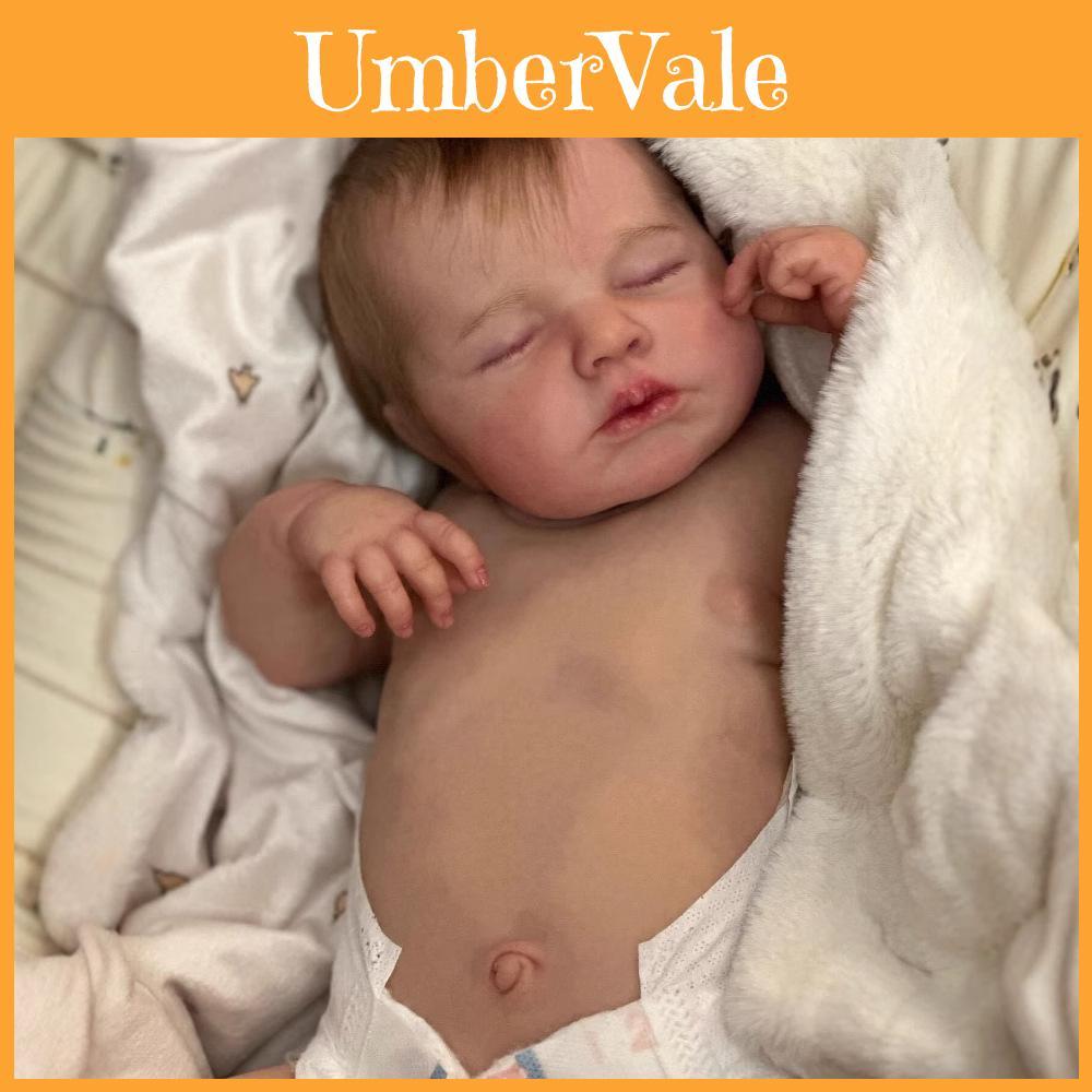 49cm Silicone Reborn Baby Doll With 3d Skin And Washable Body For Gift And Play