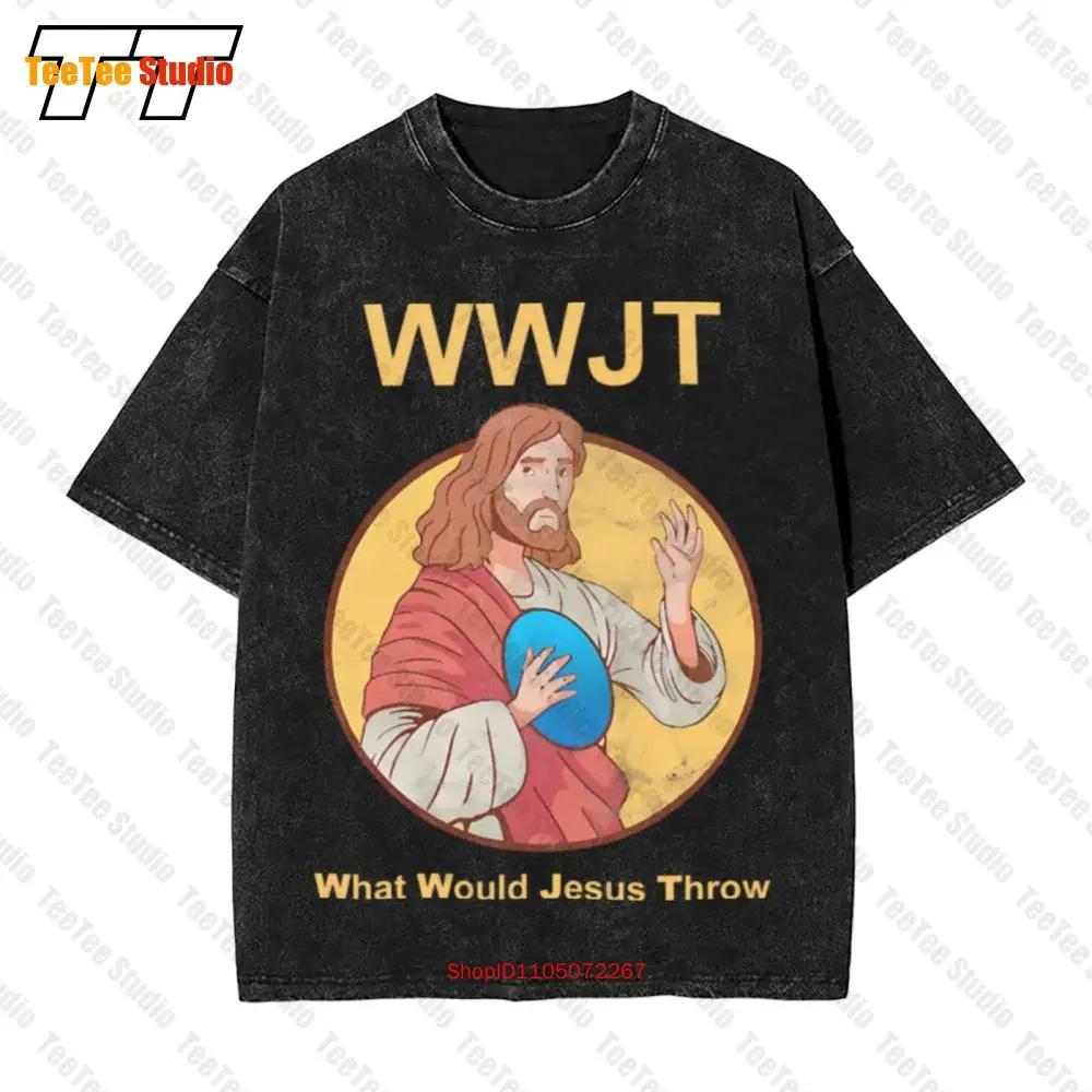 What Would Jesus Throw Wwjt Vintage Oversized TShirt Tee O S