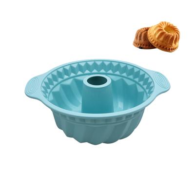 Double Ear Silicone Mousse Cake Mould High Temperature Resistant Cake Pan DIY Cake Baking Tool