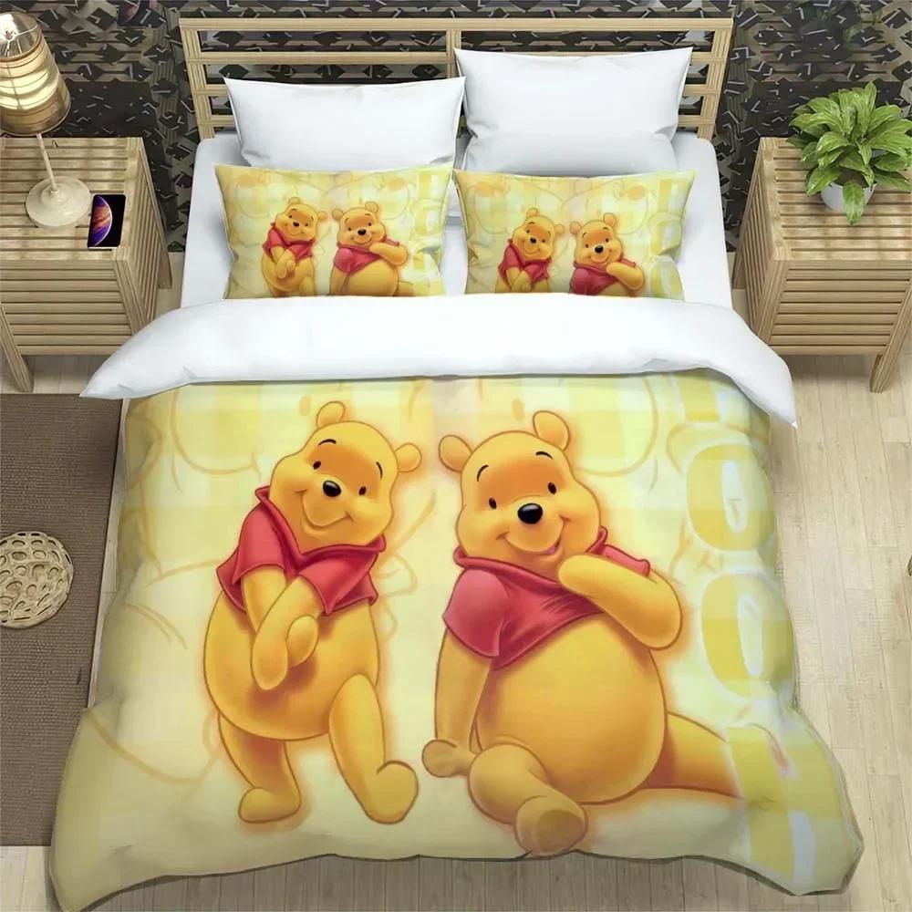 Winnie-the-Pooh Love Child Duvet Cover Set HD Comforter Cover for Kids Bedding Sets Bedclothes Bedroom Decor