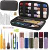 Hand-Stitched Leather Goods DIY Sewing Kit: 33-Piece Set for Making Leather Items