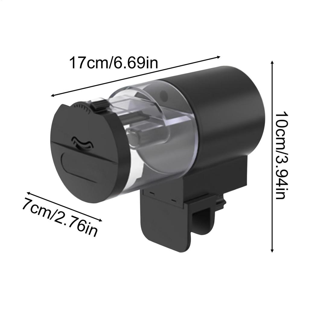 Automatic Fish Feeder 100ml Fish Tank Automatic Feeder Battery Operated Machine Programmable Pellets For Travel Apartment