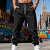 Pantalons de jogging pour hommes à rayures latérales, taille élastique avec cordon de serrage, pantalons décontractés et athlétiques avec poches