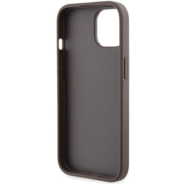 Guess Guhcp15Spgs4Tdw Iphone 15 / 14 / 13 6.1 Brązowy/Brown Hardcase Grip Stand 4G Triangle Strass