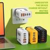 5 Port USB C Charger Head 240W Wall Charger Adapter EU US UK Plug GaN Charger Adapter  Travel Use