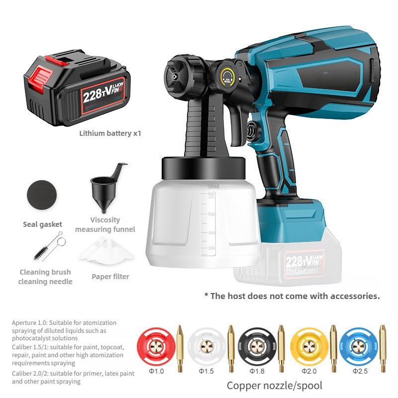 Small Rechargeable Household Paint Spraying Machine Handheld Latex Paint Spray Gun Portable Electric Spray Paint Gun