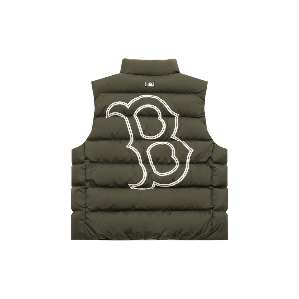 New MLB Boston Red Sox Down Vest Unisex Olive 3ADVB0336-43KAD