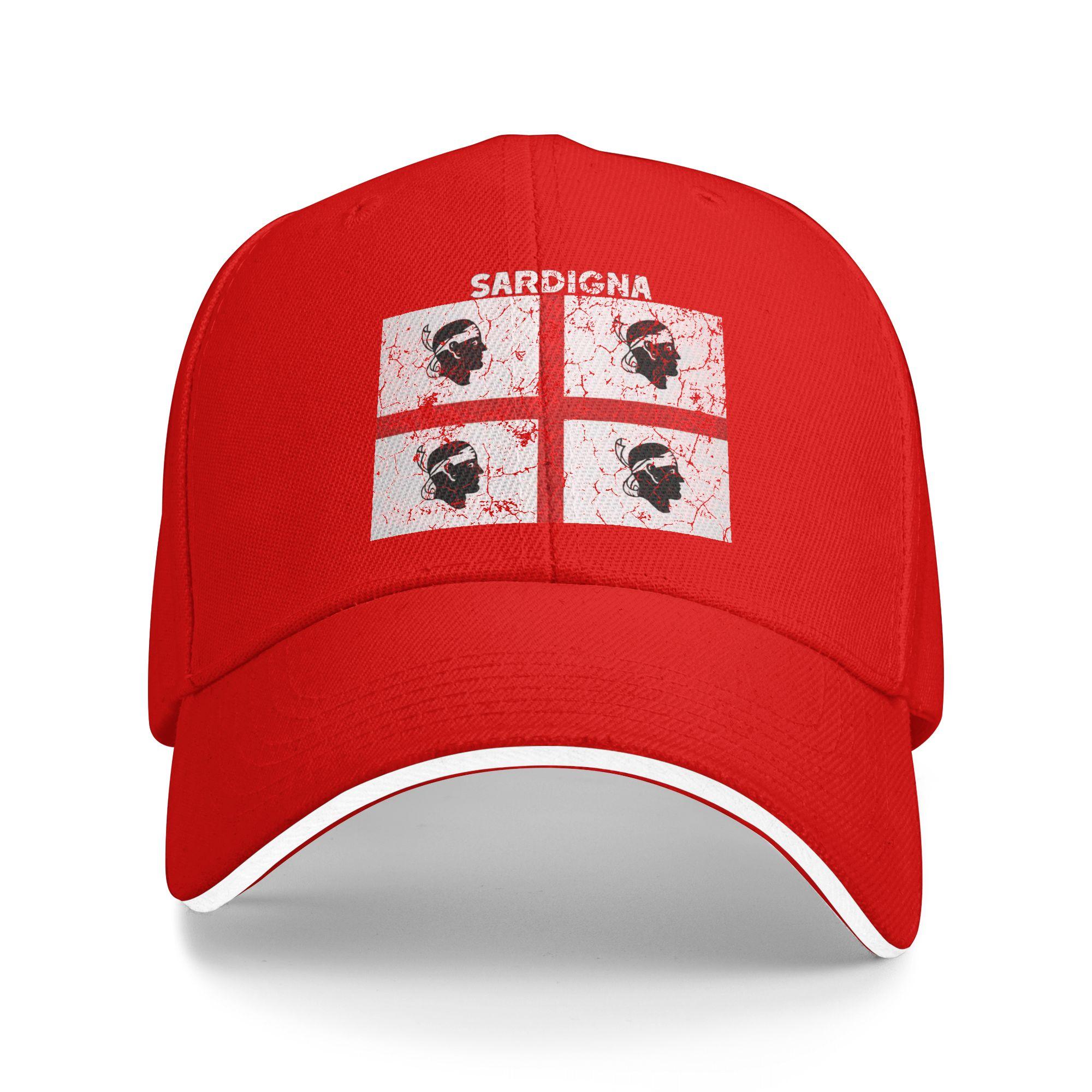 Coat of Arms of Sardinia Baseball Caps Retro Sandwich Caps Unisex Women Breathable Headwear Workouts One Size