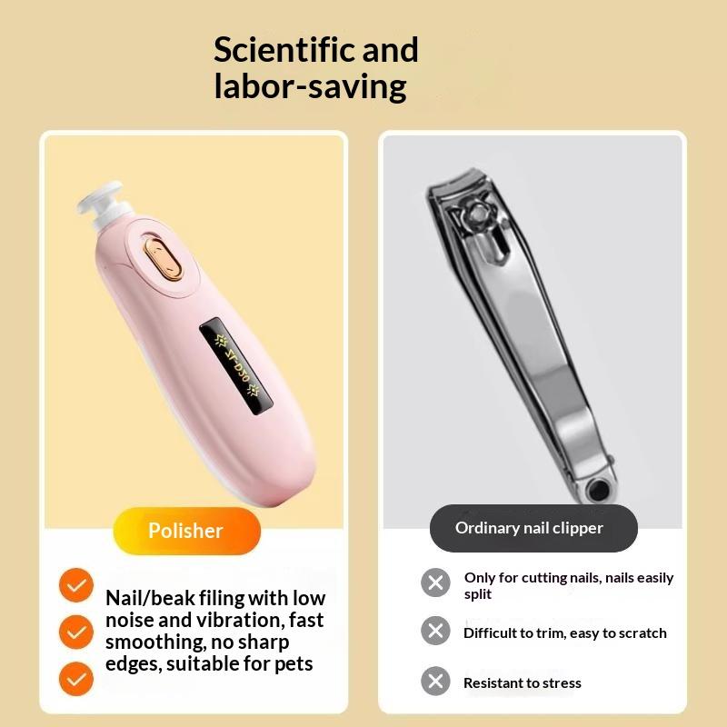 Electric Parrot Nail Grinder 1Pcs Multifunctional Claw & Tooth Grooming Tool Low Noise Suitable for Parrot Cage Daily Use