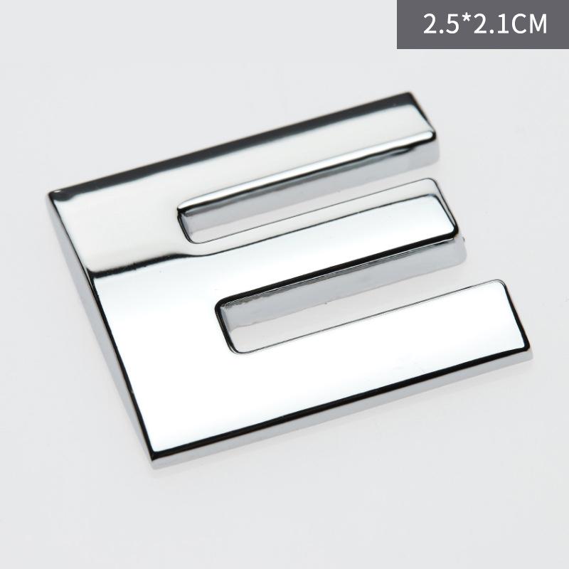 Custom 3D Car Number Alphabet Stickers Zinc Alloy Metal Chrome Emblem Scratch Proof Durable for Auto Badge Motorcycle Laptop Decor