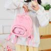 Cartoon Ita Bag Capybara Plush Backpacks Girl School Bag Plush Rucksack Travel Daypack for Girl Women Travel Camping