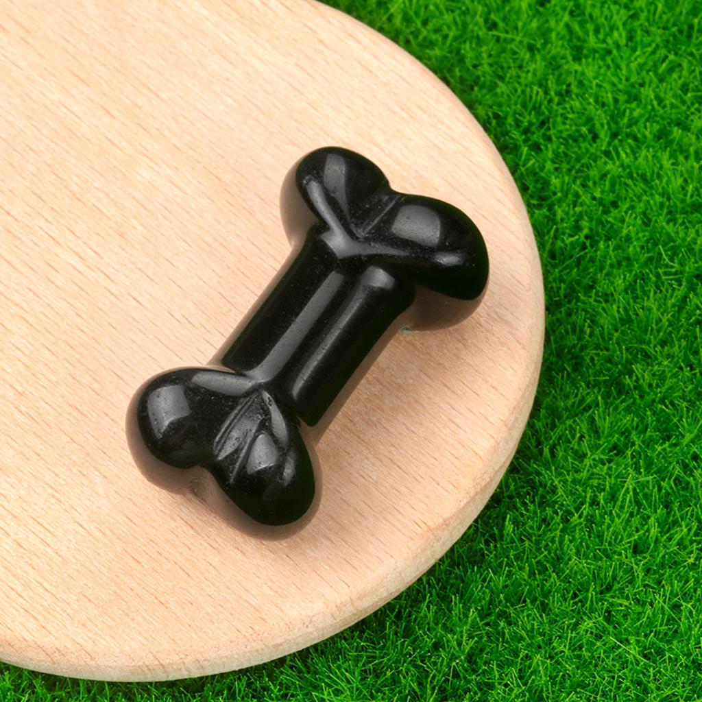 1ks Mini duchovní léčivý krystal Ornament Dekorace Tvar kosti Přírodní kámen Drahokam pro výzdobu psích boudy nebo bytového zařízení Šperky 34x20 mm