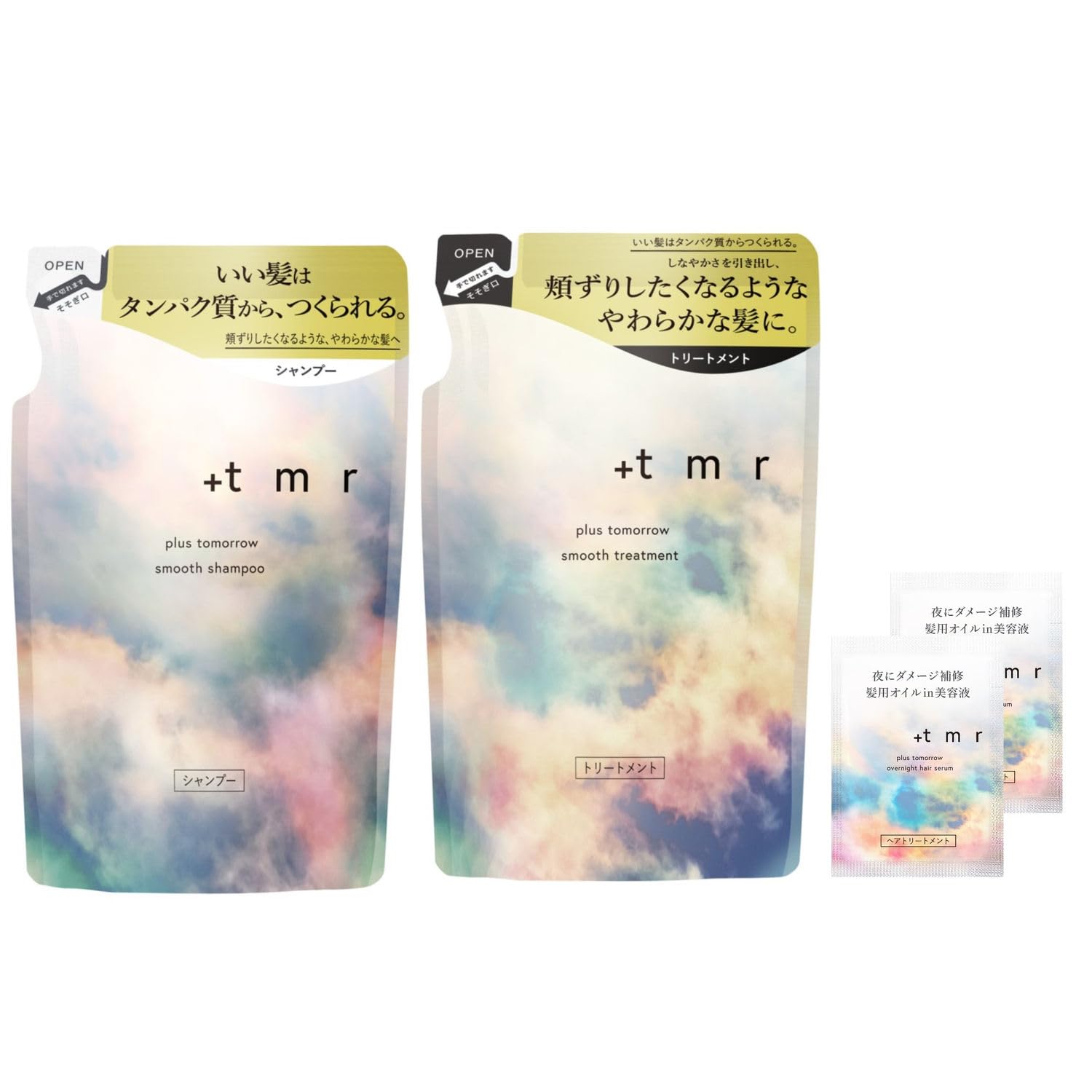 

Plus Shampoo Treatment Set Refill Bonus Protein Hair Care Damage Conditioner +tmr Tomorrow + [Smooth]