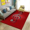 Alfombra grande con notas musicales hermosas en 3D, alfombra para sala de estar, dormitorio, sofá, decoración de cocina, alfombra antideslizante para juegos de niños