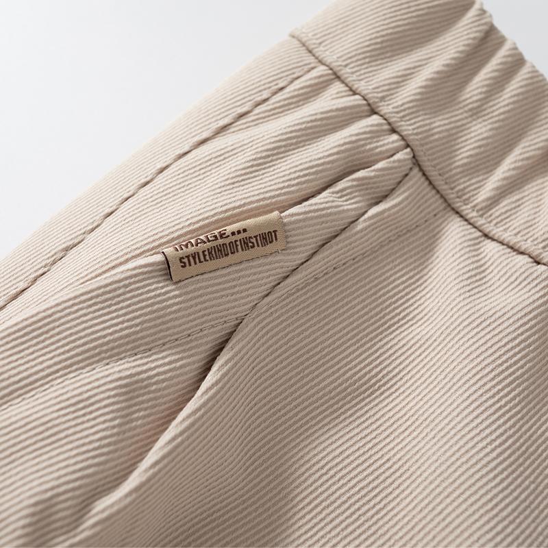 Summer Cargo Shorts Men Vintage Clothes Elastic Waist Casual Shorts